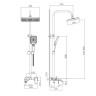 Душевая система Оружейная сталь HB24575-3
