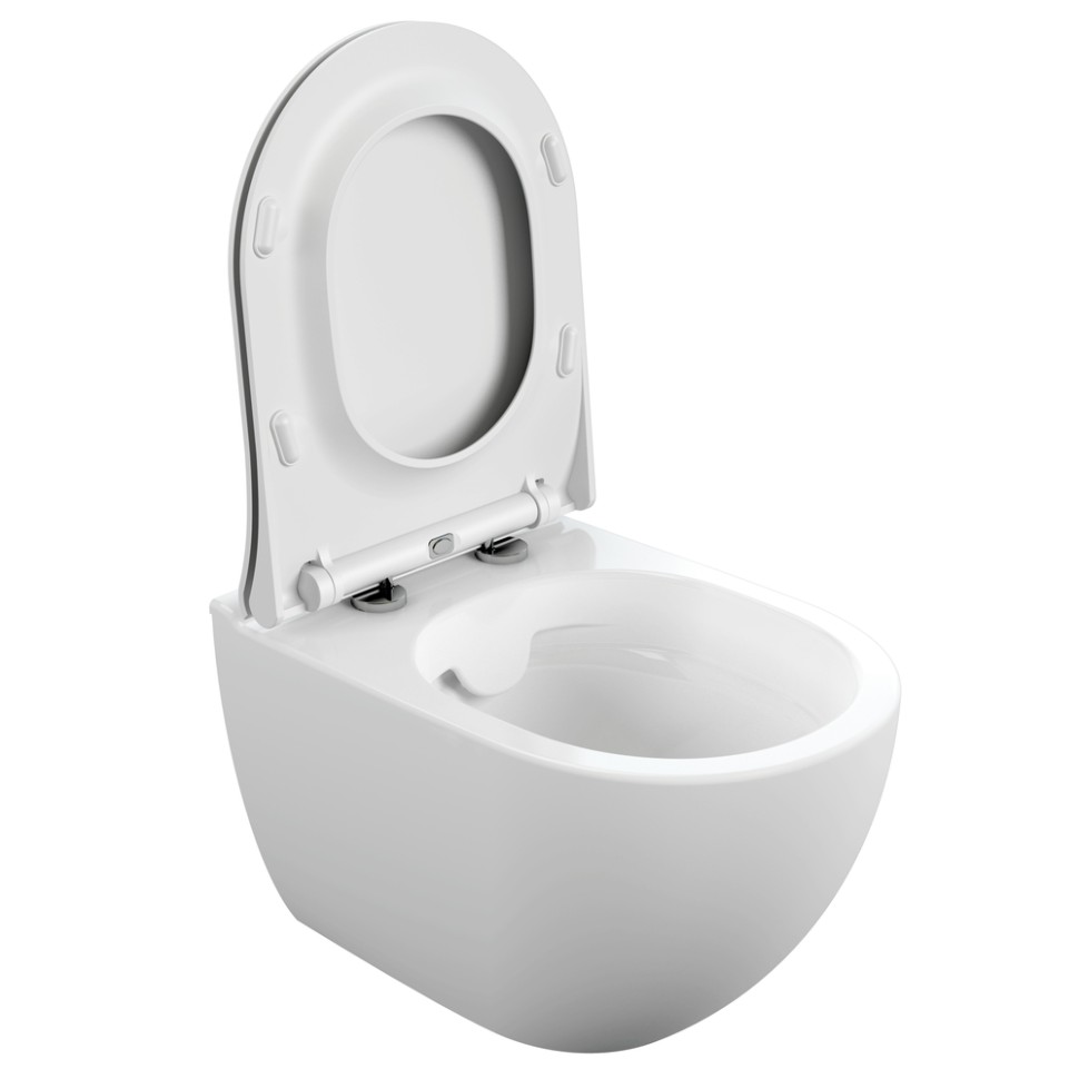 Унитаз подвесной BRASKO SMART 01 безободковый DPL тонкое 68366