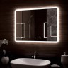 Зеркало "Demure Led" 900х700 с часами, подогревом