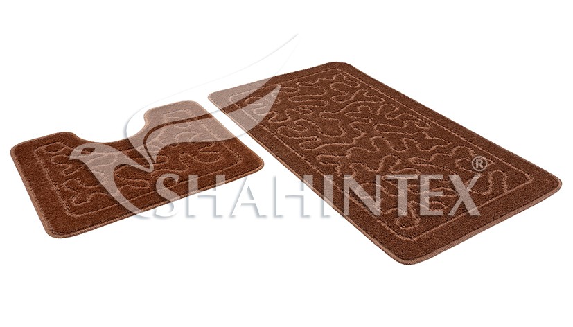 Коврик д/ванны 2 предм. SHAHINTEX РР 60*100+60*50 003 кофе 76