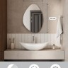Зеркало "Фира" 450х650, реверсивное крепление