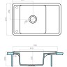Мойка кухонная Беллис 78 терракотовый