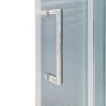 Душевое ограждение SANTREK AQUA Lea-CR-900-G-Chrome 900*900*1850 Г-обр.  стекло Грейп 5мм, профиль Хром