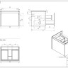 60 Тумба подвесная GRANDE черный орех (под ум. COMO 60) 64759