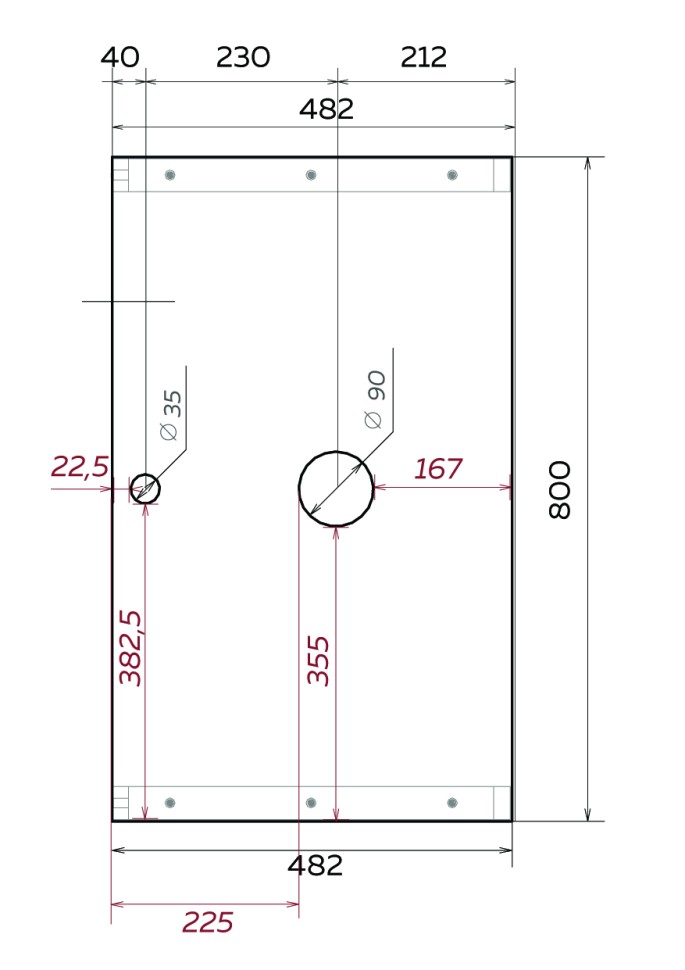 Тумба GRUNGE LOFT 80П 1в.я Бетон светлый 1MARKA