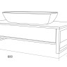 Тумба GRUNGE LOFT 80П 1в.я Бетон светлый 1MARKA