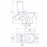 Унитаз в комплекте MITO GREY 031 1-уровневая PP S-KO-MIG031-ST-P-w