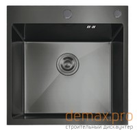 MIXXUS MH5050 GRAPHITE (MH5050 NANO-BLACK) (3.0/0.8) Мойка из нерж. стали (цв. графит)