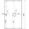 Тумба GRUNGE LOFT 80П 1в.я Дуб Намибия 1MARKA