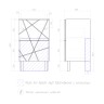 50 Тумба Geometry 500-0-2 ПОД УМЫВАЛЬНИК (Фостер) белая VIGO