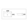 60 Умывальник Glem 9595-60 VIGO