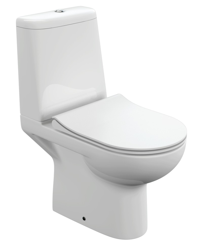 Унитаз в комплекте MONOLITH Clean On 011 3/5 DPL EO slim S-KO-MON011-3/5-COn-S-DL