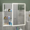 Зеркало-шкаф "Aperio LED" 800х800 правый с розеткой