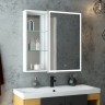 Зеркало-шкаф "Aperio LED" 800х800 правый с розеткой