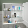 Зеркало-шкаф "Aperio LED" 800х800 правый с розеткой