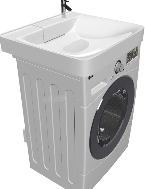 60*50 Умывальник НА СТИРАЛЬНУЮ МАШИНУ ЛОНДРИ/LAUNDRY 600*500