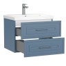 60 Тумба подвесная CLASSIC голубая матовая под умывальник COMO 60 69088