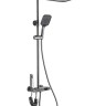 Amazonia FS11GR-PVD Душевая стойка (150 см) со смесителем, гигиеническим душем, латунь, оружейная сталь EvaGold