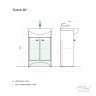60 Тумба "Classic" под умыв. Элеганс - 60" Белый (Алаванн)