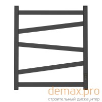 Полотенцесушитель электрический Point Феникс PN15856B П5 500x600, диммер справа, черный