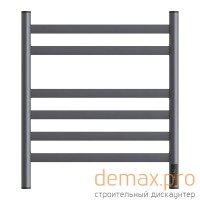 Полотенцесушитель электрический Point Селена PN16856GR П6 500x600, диммер справа, графит премиум