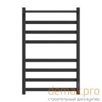 Полотенцесушитель электрический Point Меркурий PN83858PB П7 500x800 с полкой, диммер справа, черный