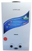 Газовый водонагреватель Superflame SF0216 8л. белый с дисплеем (Мощн. 14 кВт, расход 8 л/мин) в520/ш