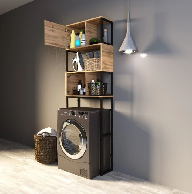 Шкаф Grunge Loft 200*66 Дуб вотан 1MARKA