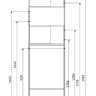 Шкаф Grunge Loft 200*66 Дуб вотан 1MARKA
