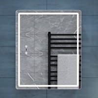 50 Шкаф-зеркало Geometry Step 500 с LED подсветкой VIGO