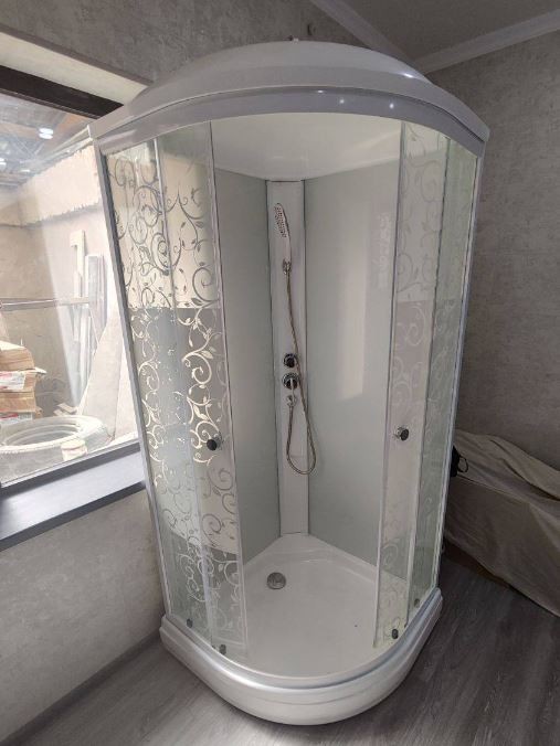 ДК Узоры 88*88 А Белые (7 мест+сифон D50) KZ ТРИТОН