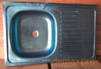 Мойка кухонная 50*80 (б\с) V-402 левая, металл = 0,4мм.  уп = 15шт.