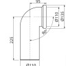 A90-90 Колено для унитаза 90°