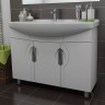 85 Тумба КАПРИЗ-Н без чаши белый (под умыв Элеганс 85) К